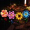 Solar Garden Stakes Lights for Outdoor Decor, 4 Pack Waterproof Metal Art Stick Flowers, Light for Outside Garden Patio Pathway Yard Backyard Porch Lawn 5.9 x 4.7 x 12.9 inches
